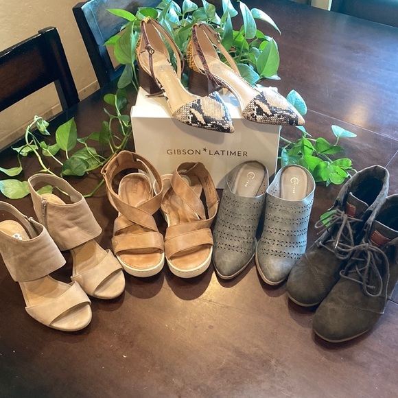 Size 9 Taupe Heeled Mules (ABBA) - Picture 9 of 11